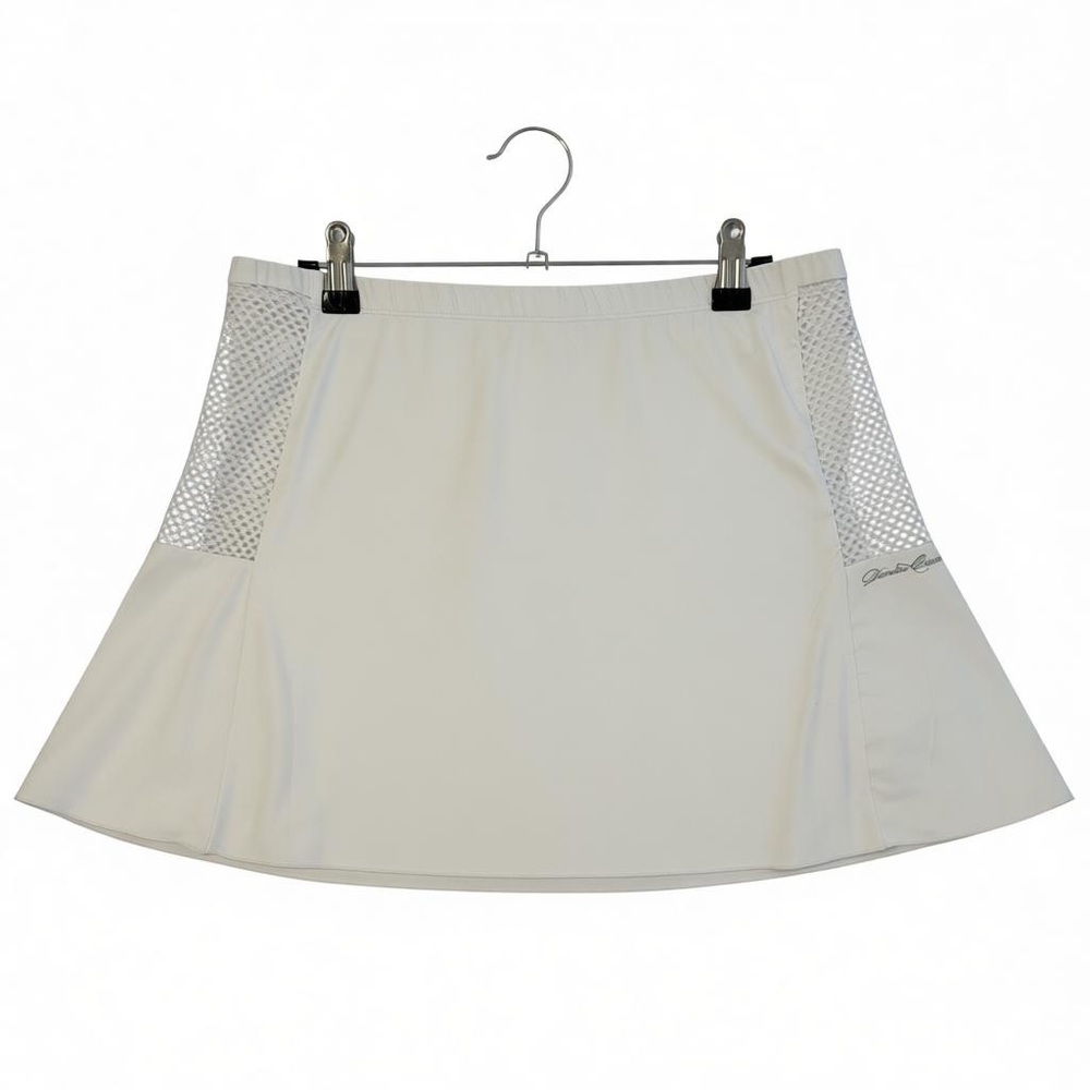 Denise Cronwall Mesh Tennis White Skirt